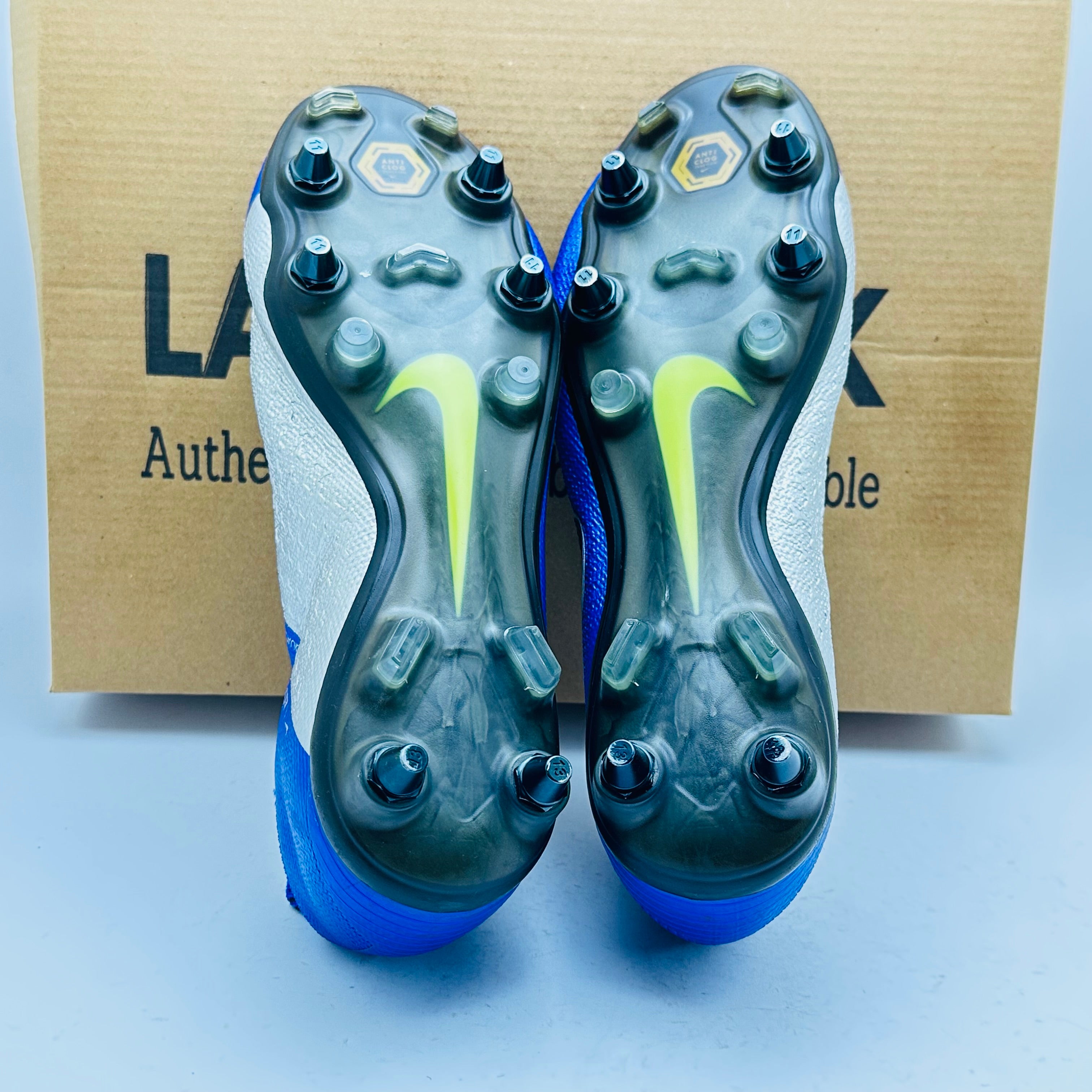 scherp Zijn bekend dubbellaag Nike Phantom VSN Elite DF SG Pro ACC Soccer Cleats Blue Silver – lastbuy